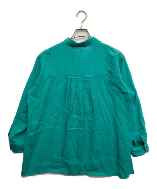 INDIVI（インディヴィ）INDIVI (インディヴィ) シアーオーバーシャツ グリーン サイズ:38の古着・服飾アイテム