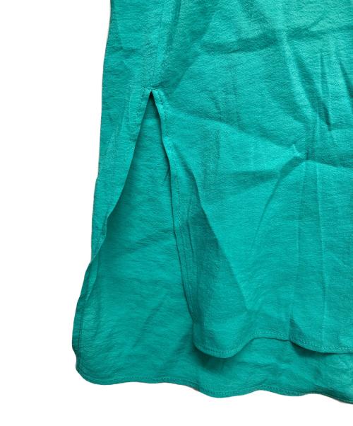INDIVI（インディヴィ）INDIVI (インディヴィ) シアーオーバーシャツ グリーン サイズ:38の古着・服飾アイテム