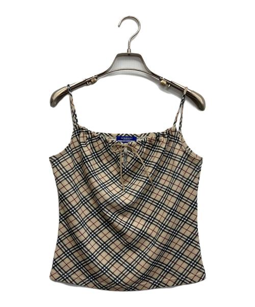 BURBERRY BLUE LABEL（バーバリー ブルー レーベル）BURBERRY BLUE LABEL (バーバリー ブルー レーベル) キャミソール ブラウン サイズ:Mの古着・服飾アイテム