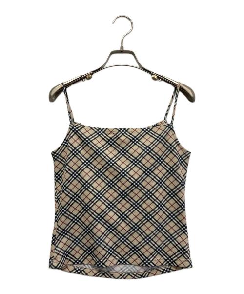 BURBERRY BLUE LABEL（バーバリー ブルー レーベル）BURBERRY BLUE LABEL (バーバリー ブルー レーベル) キャミソール ブラウン サイズ:Mの古着・服飾アイテム