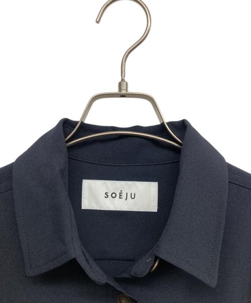 SOEJU（ソージュ）SOEJU (ソージュ) ソフトオックスシャツワンピース ネイビー サイズ:XSの古着・服飾アイテム
