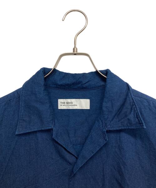 THE SEED（ザ シード）THE SEED (ザ シード) 半袖シャツ ブルー サイズ:40の古着・服飾アイテム