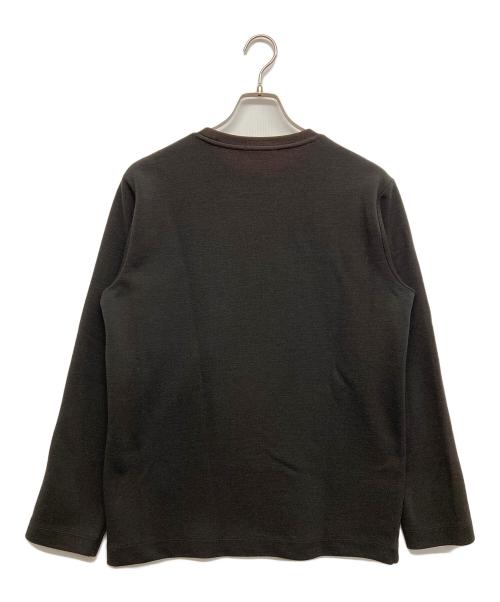 BLACK LABEL CRESTBRIDGE（ブラックレーベル クレストブリッジ）BLACK LABEL CRESTBRIDGE (ブラックレーベル クレストブリッジ) チェック柄ポケットクルーネック ブラウン サイズ:Lの古着・服飾アイテム
