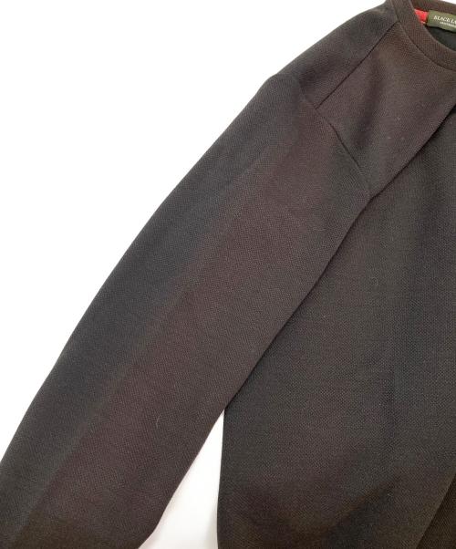 BLACK LABEL CRESTBRIDGE（ブラックレーベル クレストブリッジ）BLACK LABEL CRESTBRIDGE (ブラックレーベル クレストブリッジ) チェック柄ポケットクルーネック ブラウン サイズ:Lの古着・服飾アイテム