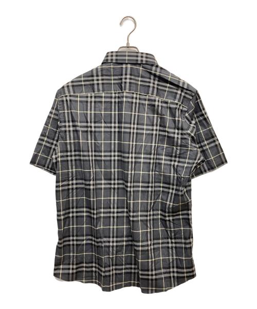 BURBERRY LONDON（バーバリーロンドン）BURBERRY LONDON (バーバリーロンドン) 半袖チェックシャツ グレー サイズ:XLの古着・服飾アイテム