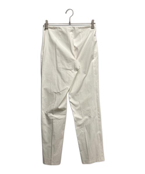 MaxMara（マックスマーラ）MaxMara (マックスマーラ) センタープレスパンツ ホワイト サイズ:38の古着・服飾アイテム