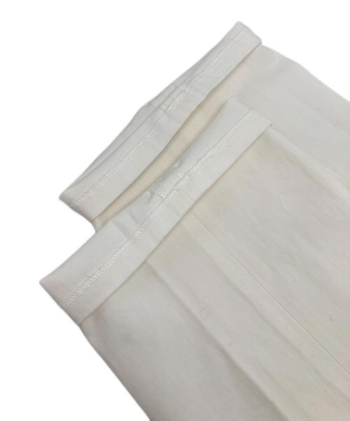 MaxMara（マックスマーラ）MaxMara (マックスマーラ) センタープレスパンツ ホワイト サイズ:38の古着・服飾アイテム