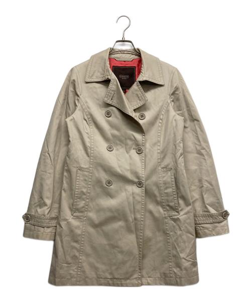 COACH（コーチ）COACH (コーチ) ミドルトレンチコート ベージュ サイズ:Sの古着・服飾アイテム