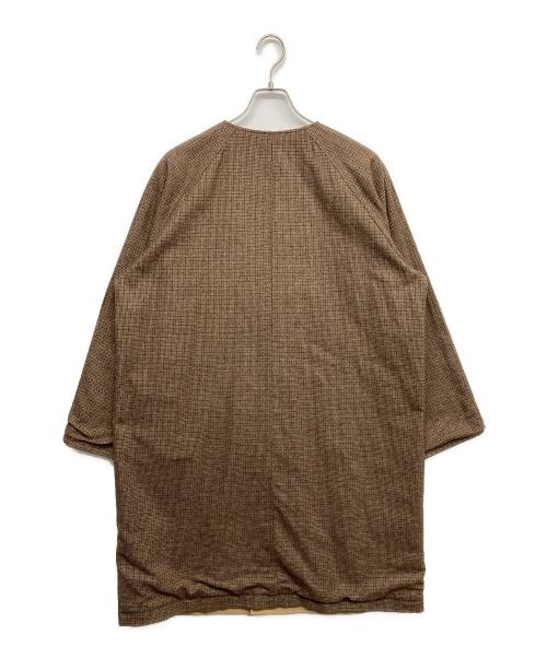 UNFOLK（アンフォーク）UNFOLK (アンフォーク) Reversible nocollar coat ベージュ サイズ:2の古着・服飾アイテム