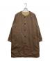 UNFOLK（アンフォーク）の古着「Reversible nocollar coat」｜ベージュ