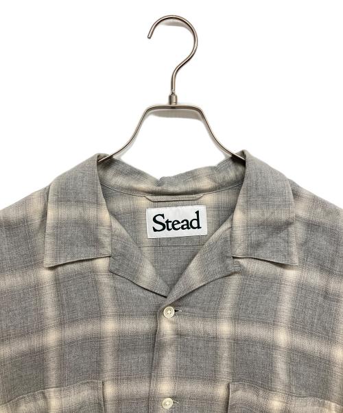 J.S HOMESTEAD（ジャーナルスタンダード ホームステッド）J.S HOMESTEAD (ジャーナルスタンダード ホームステッド) オンブレオープンカラーシャツ グレー サイズ:Lの古着・服飾アイテム