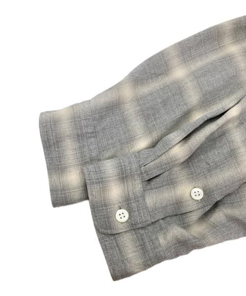 J.S HOMESTEAD（ジャーナルスタンダード ホームステッド）J.S HOMESTEAD (ジャーナルスタンダード ホームステッド) オンブレオープンカラーシャツ グレー サイズ:Lの古着・服飾アイテム