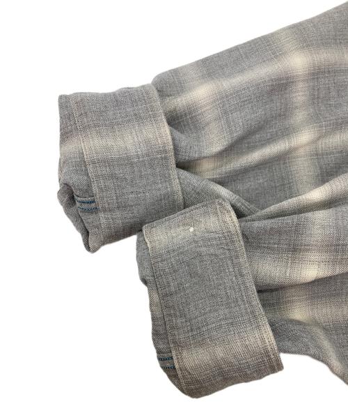 J.S HOMESTEAD（ジャーナルスタンダード ホームステッド）J.S HOMESTEAD (ジャーナルスタンダード ホームステッド) オンブレオープンカラーシャツ グレー サイズ:Lの古着・服飾アイテム