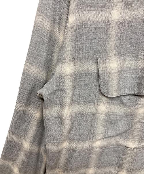 J.S HOMESTEAD（ジャーナルスタンダード ホームステッド）J.S HOMESTEAD (ジャーナルスタンダード ホームステッド) オンブレオープンカラーシャツ グレー サイズ:Lの古着・服飾アイテム