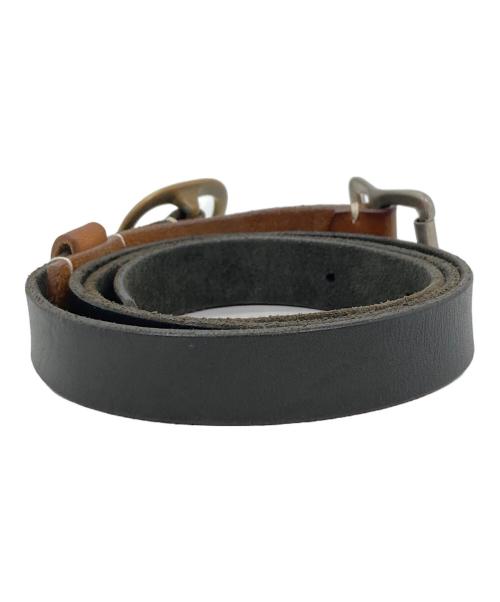 KOLOR（カラー）KOLOR (カラー) レザーベルト ブラックの古着・服飾アイテム