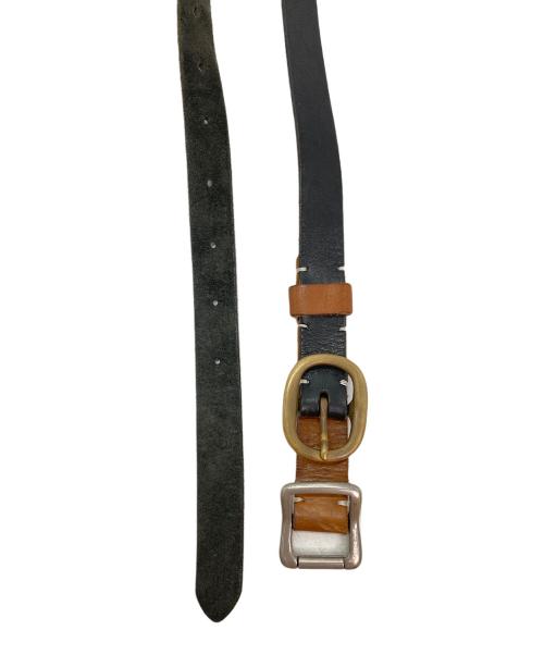 KOLOR（カラー）KOLOR (カラー) レザーベルト ブラックの古着・服飾アイテム