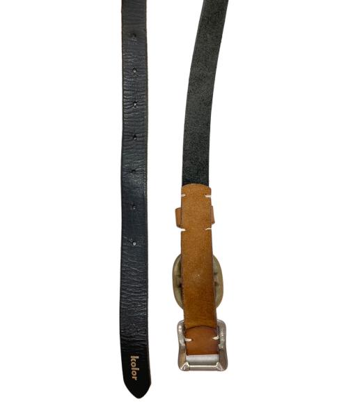 KOLOR（カラー）KOLOR (カラー) レザーベルト ブラックの古着・服飾アイテム