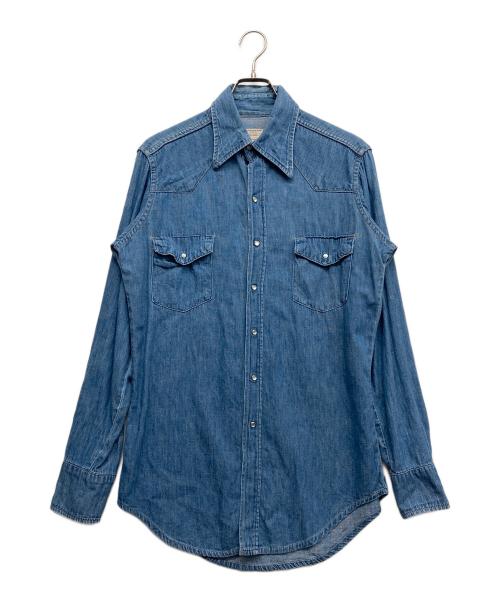 big mac（ビッグマック）big mac (ビッグマック) 70ｓウエスタンデニムシャツ ブルー サイズ:FREEの古着・服飾アイテム