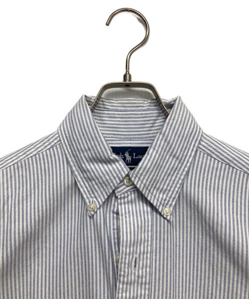 POLO RALPH LAUREN（ポロ・ラルフローレン）POLO RALPH LAUREN (ポロ・ラルフローレン) ストライプシャツ ブルー サイズ:Mの古着・服飾アイテム