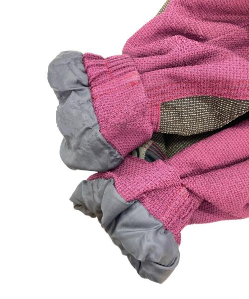 KENSHO ABE HOMME（ケンショウアベオム）KENSHO ABE HOMME (ケンショウアベオム) シンサレート 中綿 マルチポケット ギミック マウンテンジャケット ピンク サイズ:Lの古着・服飾アイテム