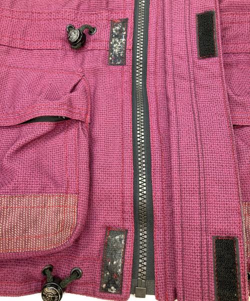 KENSHO ABE HOMME（ケンショウアベオム）KENSHO ABE HOMME (ケンショウアベオム) シンサレート 中綿 マルチポケット ギミック マウンテンジャケット ピンク サイズ:Lの古着・服飾アイテム