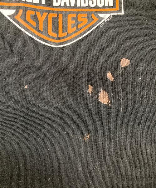 HARLEY-DAVIDSON（ハーレーダビッドソン）HARLEY-DAVIDSON (ハーレーダビッドソン) ジップパーカー ブラック サイズ:Lの古着・服飾アイテム