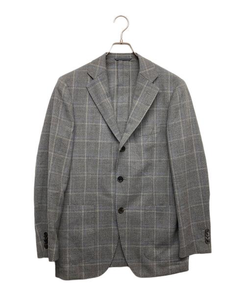 UNIVERSAL LANGUAGE（ユニバーサルランゲージ）UNIVERSAL LANGUAGE (ユニバーサルランゲージ) テーラードジャケット グレー サイズ:48の古着・服飾アイテム