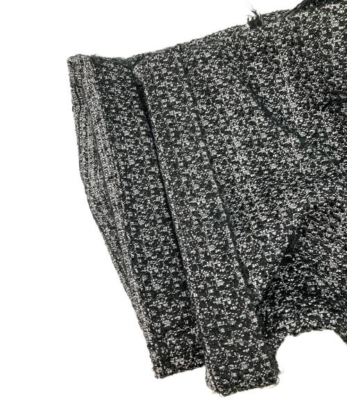 MAISON SPECIAL（メゾンスペシャル）MAISON SPECIAL (メゾンスペシャル) ツイードダメージワイドパンツ ブラック サイズ:38の古着・服飾アイテム