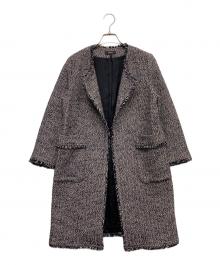 theory（セオリー）の古着「ツイードコート」｜ピンク