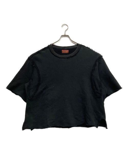 MAINU（マイヌ）mainu (マイヌ) デザインTシャツ ブラック サイズ:2の古着・服飾アイテム