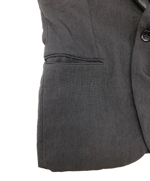 COMME des GARCONS HOMME（コムデギャルソン オム）COMME des GARCONS HOMME (コムデギャルソン オム) ジャージーピークドラペルテーラードジャケット ブラック サイズ:SSの古着・服飾アイテム