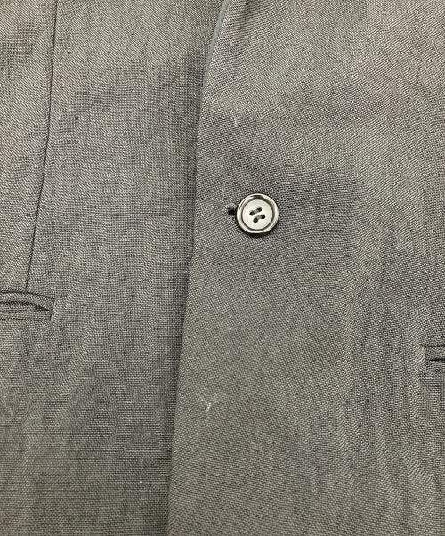 COMME des GARCONS HOMME（コムデギャルソン オム）COMME des GARCONS HOMME (コムデギャルソン オム) ジャージーピークドラペルテーラードジャケット ブラック サイズ:SSの古着・服飾アイテム