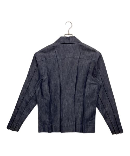 ISSEY MIYAKE MEN（イッセイミヤケメン）ISSEY MIYAKE MEN (イッセイミヤケメン) プリーツデニムジャケット インディゴ サイズ:3の古着・服飾アイテム