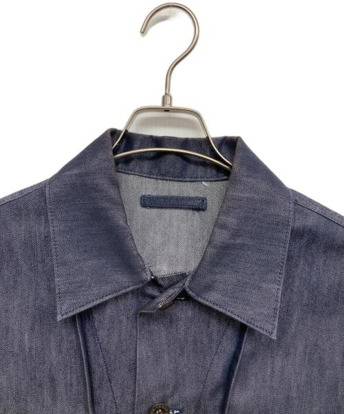 ISSEY MIYAKE MEN（イッセイミヤケメン）ISSEY MIYAKE MEN (イッセイミヤケメン) プリーツデニムジャケット インディゴ サイズ:3の古着・服飾アイテム
