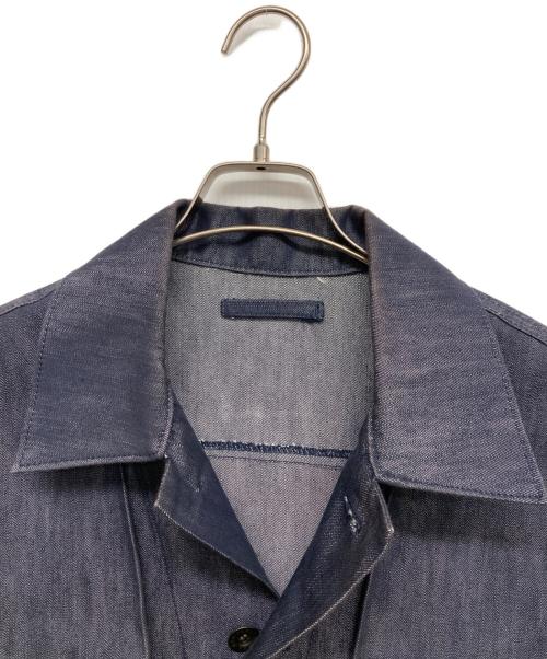 ISSEY MIYAKE MEN（イッセイミヤケメン）ISSEY MIYAKE MEN (イッセイミヤケメン) プリーツデニムジャケット インディゴ サイズ:3の古着・服飾アイテム