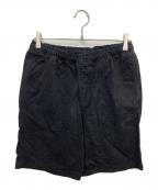 stussyステューシー）の古着「elastic stuff ハーフパンツ」｜ブラック