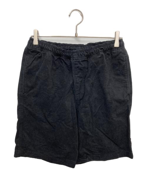stussy（ステューシー）stussy (ステューシー) elastic stuff ハーフパンツ ブラック サイズ:Sの古着・服飾アイテム