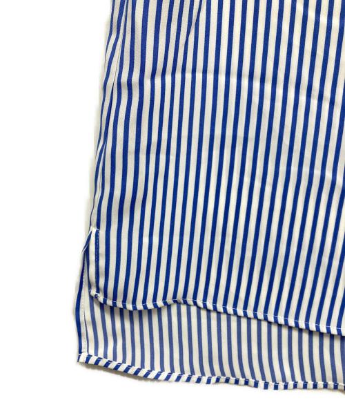 INDIVI（インディヴィ）INDIVI (インディヴィ) 半袖ブラウス ブルー サイズ:38の古着・服飾アイテム