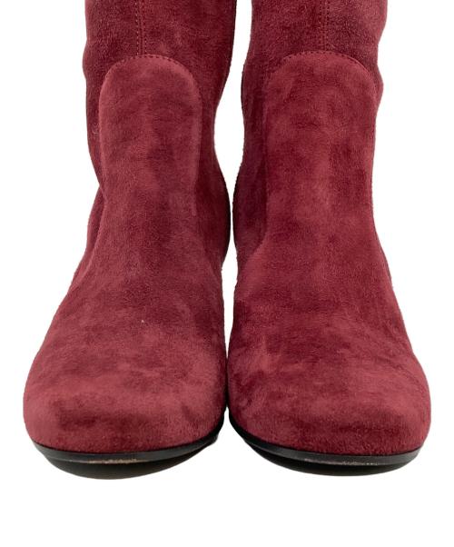 PRADA（プラダ）PRADA (プラダ) ロングレザーブーツ レッド サイズ:35の古着・服飾アイテム