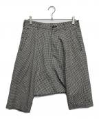 BLACK COMME des GARCONSブラックコムデギャルソン）の古着「サルエルショートパンツ」｜ベージュ