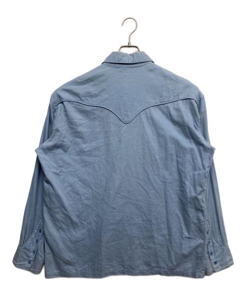 UNUSED（アンユーズド）UNUSED (アンユーズド) ウエスタンシャツ ブルー サイズ:3の古着・服飾アイテム