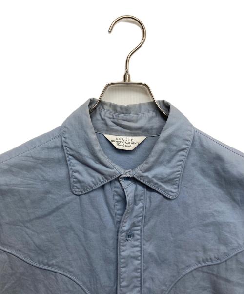 UNUSED（アンユーズド）UNUSED (アンユーズド) ウエスタンシャツ ブルー サイズ:3の古着・服飾アイテム