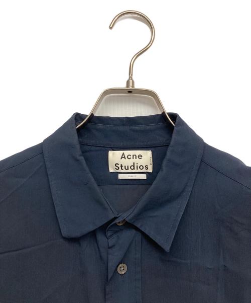 Acne studios（アクネ ストゥディオズ）ACNE STUDIOS (アクネ ストゥディオズ) 半袖シャツ ネイビー サイズ:48の古着・服飾アイテム
