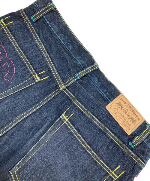 stussy（ステューシー）stussy (ステューシー) ROUGH RUGGEDデニムハーフパンツ インディゴ サイズ:81cm (W32)の古着・服飾アイテム