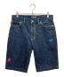 stussy（ステューシー）の古着「ROUGH RUGGEDデニムハーフパンツ」｜インディゴ
