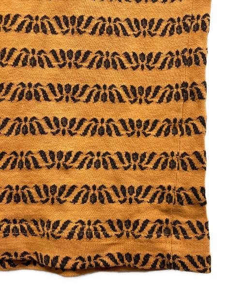 stussy（ステューシー）stussy (ステューシー) 80sジャガードボーダーTシャツ オレンジ サイズ:Mの古着・服飾アイテム