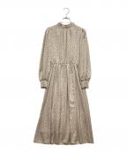 ANAYIアナイ）の古着「ペチコート付長袖ワンピース」｜ベージュ