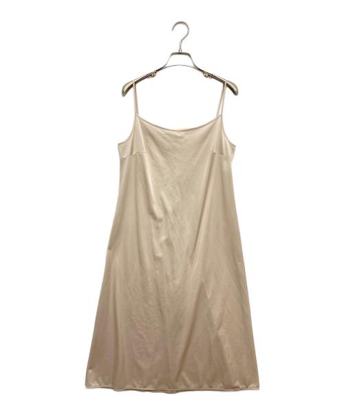 ANAYI（アナイ）ANAYI (アナイ) ペチコート付長袖ワンピース ベージュ サイズ:38の古着・服飾アイテム