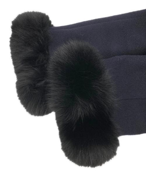 ANAYI（アナイ）ANAYI (アナイ) ノーカラーコート ネイビー サイズ:38の古着・服飾アイテム