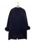 ANAYI (アナイ) ノーカラーコート ネイビー サイズ:38：8000円